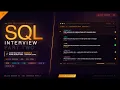 SQL Interview Questions Part 2 Advanced Level Data Engineering Live Session