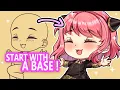 Drawing with a CHIBI BASE for a better result