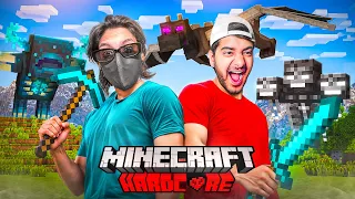 BEATING ALL BOSSES IN MINECRAFT HARDCORE- DAY 2 🔥🔨🧟‍♂️ ft. YesSmartyPie