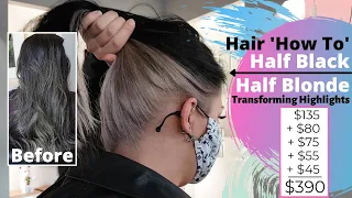half black hair half blonde hair - how to make my hair dark on top and light on the bottom