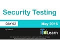 Security Testing Orientation Day 2