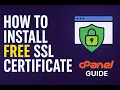 HOW TO INSTALL FREE SSL CERTIFICATE