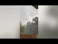 Swirling winds seen in Lake Geneva Wisconsin during Tornado Warning