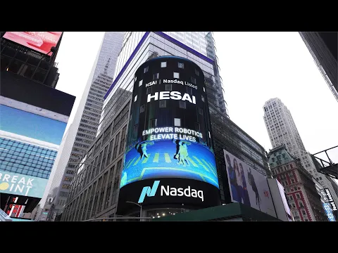 Cerimônia de abertura da Hesai na Nasdaq