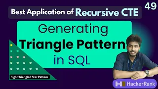 49 Draw the Triangle 2 Hackerrank sql questions SQL sql tutorial sql full course