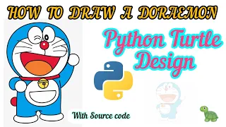 How to Draw Doraemon using Python Turtle Code available