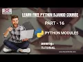 PART 16 PYTHON MODULES PYTHON MALAYALAM TUTORIAL FOR BEGINNERS