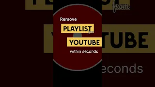 Remove Playlist From Youtube Within Seconds Shorts Short Youtube Yt Playlist  Remove Playlist From Youtube Within Seconds Shorts Short Youtube Yt Playlist