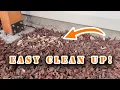 Cleaning Leaves and Other Junk out of Rubber Mulch