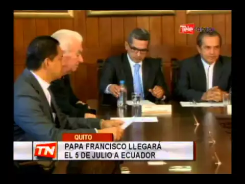 Papa Francisco llegará el 5 de Julio a Ecuador