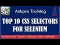 Selenium with Java 8 - Top 10 CSS Selectors in Selenium Most useful CSS Selectors in Selenium