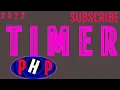HOW TO MAKE DATE TIMER ONLY WITH PHP NO JAVASCRIPT REQUIRED 2022