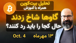 تحلیل بیت کوین امروز گاوها شاخ زدند 