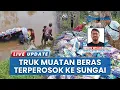 Download Lagu Hindari Mobil Lain, Truk Muatan Beras Terperosok ke Sungai di Jalan Nasional Jember-Lumajang