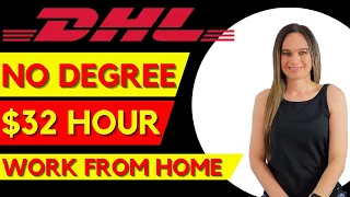 DHL Shipping 20 To 32 Hour Work From Home Job Helping Track Packages No Degree Needed USA Only