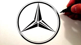 How to Draw the Mercedes Benz Symbol