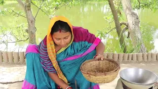 rohu fish curry catching,cooking & eating by popi