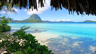 Beach View 3 Hours Of Bora Bora Ambience Soft Ocean Sounds 