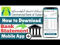 How to Download Statement in CBD Mobile App Commercial Bank of Dubai