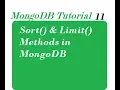 Sort Limit Methods in MongoDB