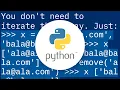 How to remove specific element from an array using python