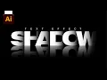 Overlapping Shadow Text Effect With Reflection in Adobe Illustrator Typography Adobe Illustrator