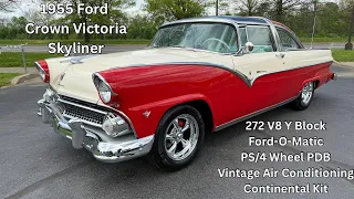 FOR SALE 44 500 00 1955 Ford Crown Victoria Skyliner 272 V8 Y-Block