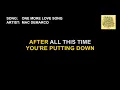 Mac DeMarco - One More Love Song (Karaoke)