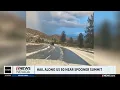 Winter-like conditions on U S 50 between Carson City and Spooner Summit