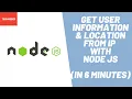 Learn how to get User s information and location from IP using Node JS in 6 minutes