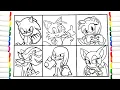 How to COLORING Sonic Team Coloring Pages Sonic The Hedgehog 3 DRAW Tobu - Candyland NCS Release