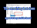 Crystal Reports error The remaining text does not appear to be part of the formula