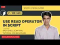 Use Read Operator In Script Bash Shell Scripting Tutorial For Beginners Session - 3