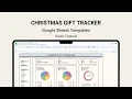 Christmas Gift Tracker Google Sheets Template Tutorial