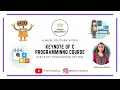 Keynote of C programming course Aishwarya Pattar