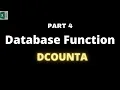Part 4 DCOUNTA Database Function in Excel Hindi