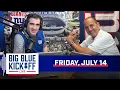 Giants Players as an MLB Starting Lineup Big Blue Kickoff New York Giants