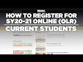HCS OLR - Online Registration Tutorial for Families with Current HCS Students