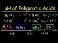 Polyprotic Acid Base Equilibria Problems pH Calculations Given Ka1 Ka2 Ka3 - Ice Tables