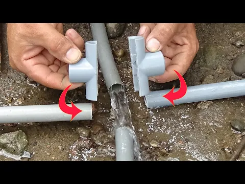 Download MP3 Muy pocos fontaneros conocen esta técnica de como unir cuatro tubos de agua de PVC