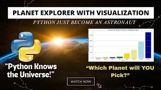 Explore Planets with Python Real-Time Visualization