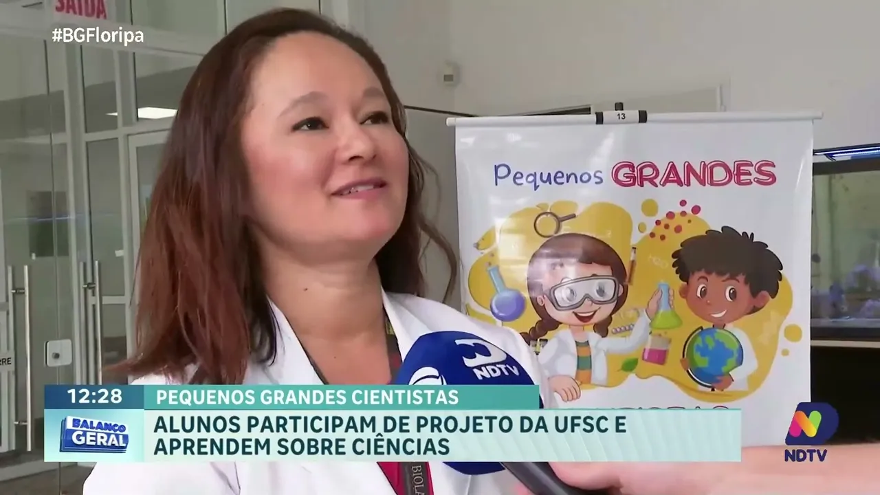 Pequenos Cientistas: projeto da UFSC leva conhecimento científico a alunos da rede pública