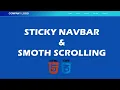 Create Sticky Navbar Smooth Scrolling with HTML CSS No Javascript Jquery UI Dev