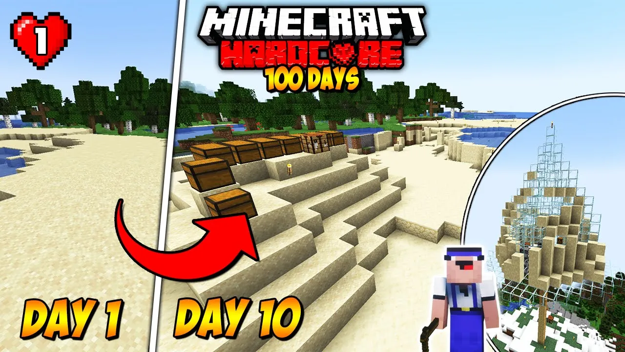 I Broke 10000 BLOCKS in 10 Days in Minecraft HARDCORE