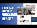 How To Make a Responsive Education Website HTML CSS JavaScript