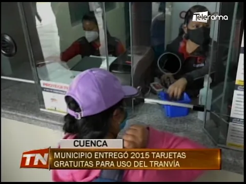 Municipio entregó 2015 tarjetas gratuitas para uso del tranvía