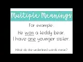 Multiple Meaning Words