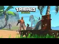 playing on poki day 12 collecting wood for my house in tribals io