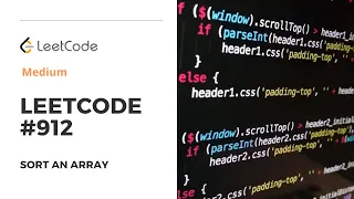 Leetcode Problem Sort an Array with Merge Sort