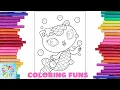 Coloring Mercat with Bubble from Gabby Dollhouse Gabby Dollhouse Coloring Pages Coloring Funs